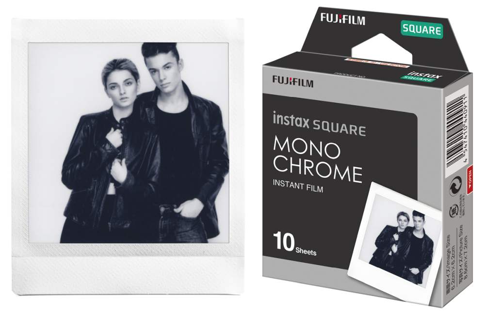 Fuji Instax Square Monochrome Frame 10 Fotos Sofortbildfilm