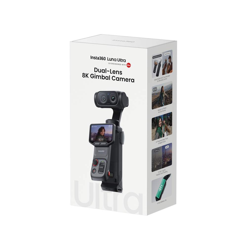 insta360 Luna ultra bundle standard Dual Lens Gimbal Kamera	 8K/30fps