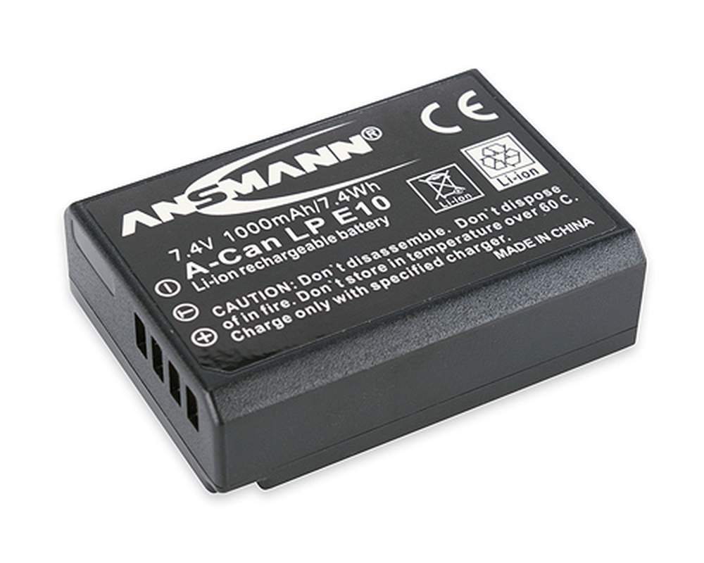 Canon Akku LPE10 baugleich Ansmann