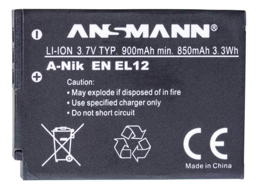 Nikon Akku ENEL12 Akku Ansmann