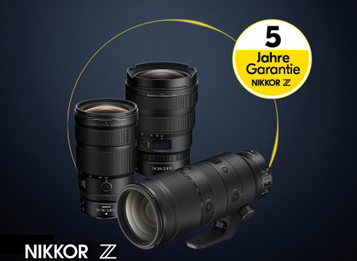 Nikon z-Objektive 5 Jahre Garantie 2026