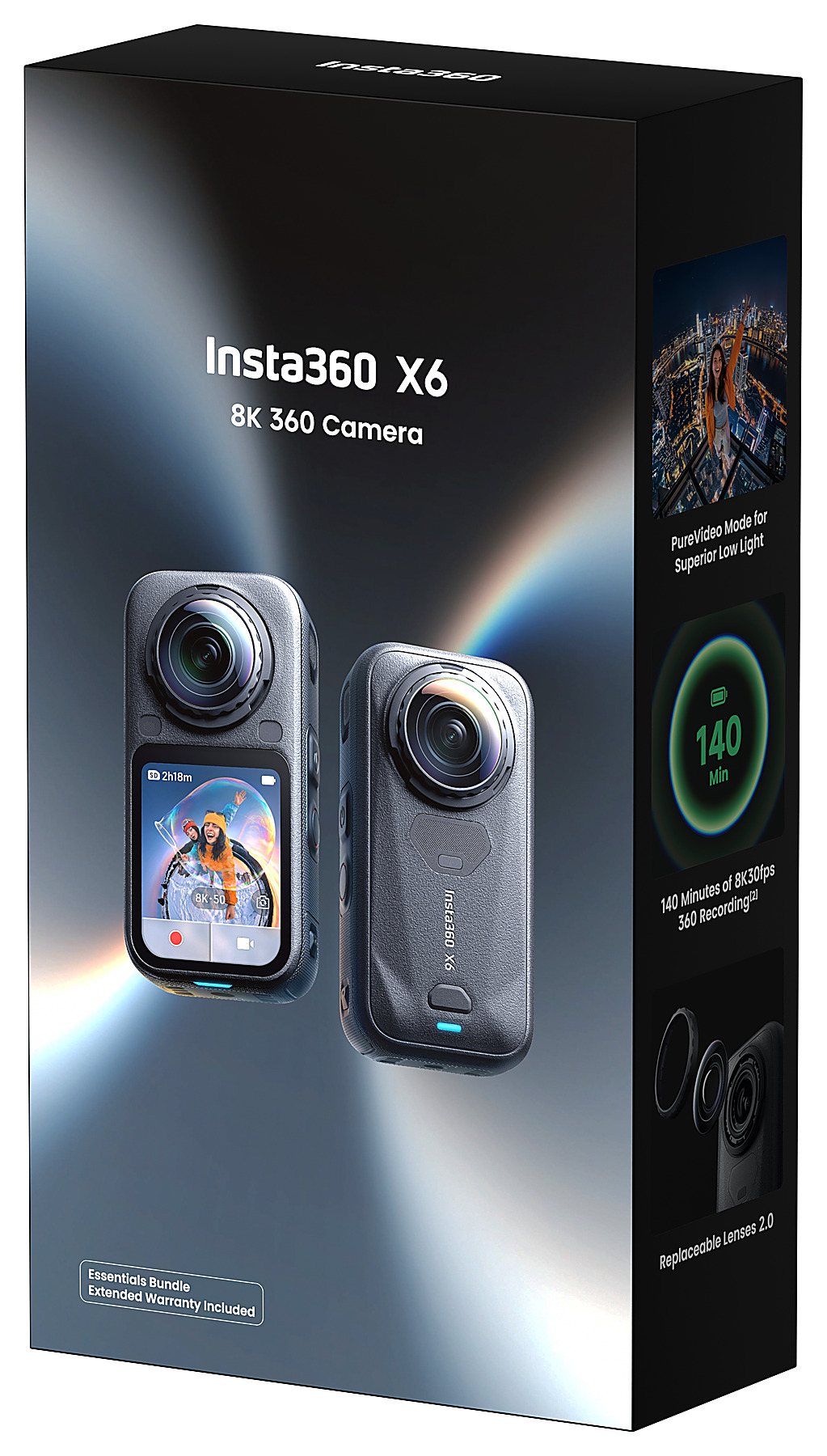 Insta360 X6 Essential Bundle schwarz Actioncam