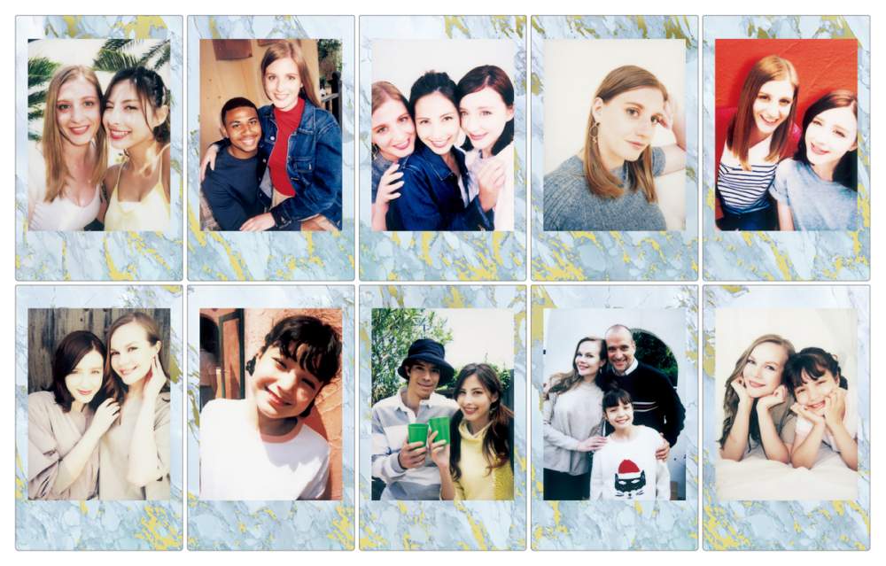 Fuji Instax Mini Blue Marble Sofortbildfilm