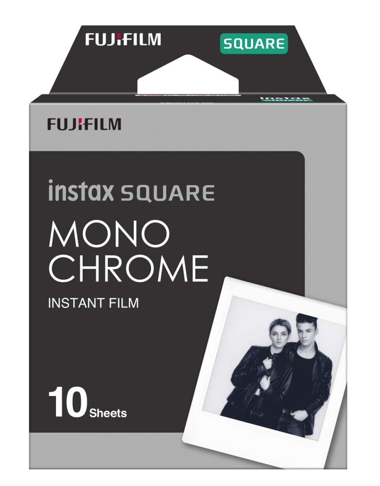 Fuji Instax Square Monochrome Frame 10 Fotos Sofortbildfilm