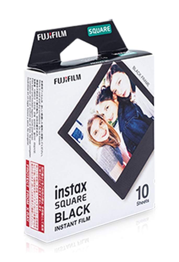 Fuji Instax Square Black Frame 10 Fotos Sofortbildfilm