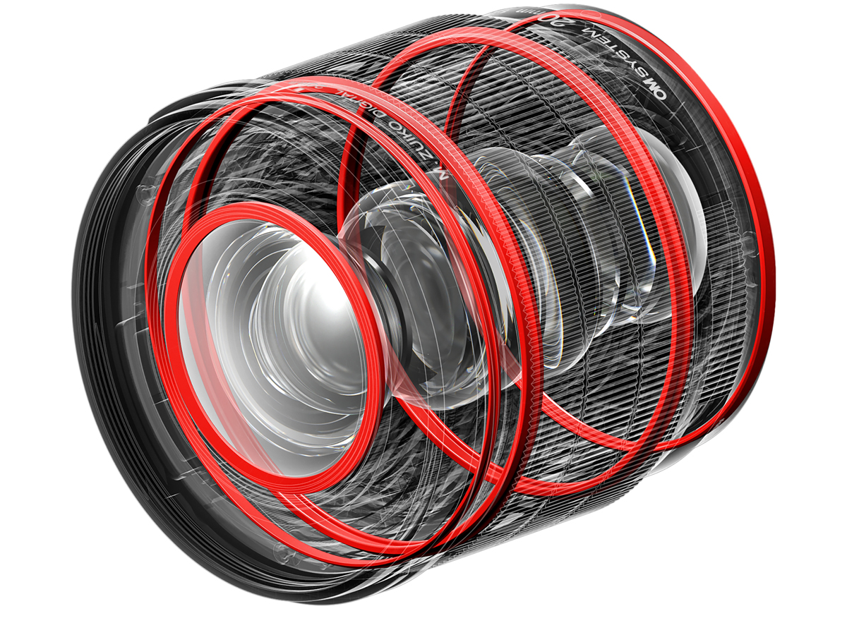 OM SYSTEM 20mm 1.4 M.Zuiko ED PRO schwarz, Objektiv