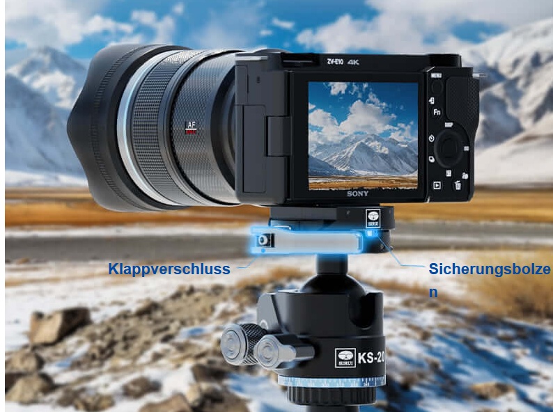 Sirui Kugelkopf KS-40 Friktionsverstellfunktion