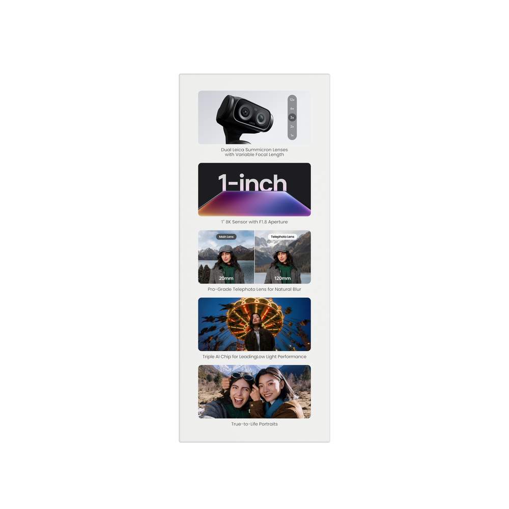 insta360 Luna ultra creator bundle black inkl. Tasche, Mikrofon, Batteriegriff und WW-Objektiv