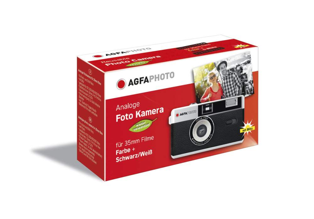 AgfaPhoto analoge Kleinbildkamera schwarz 110481