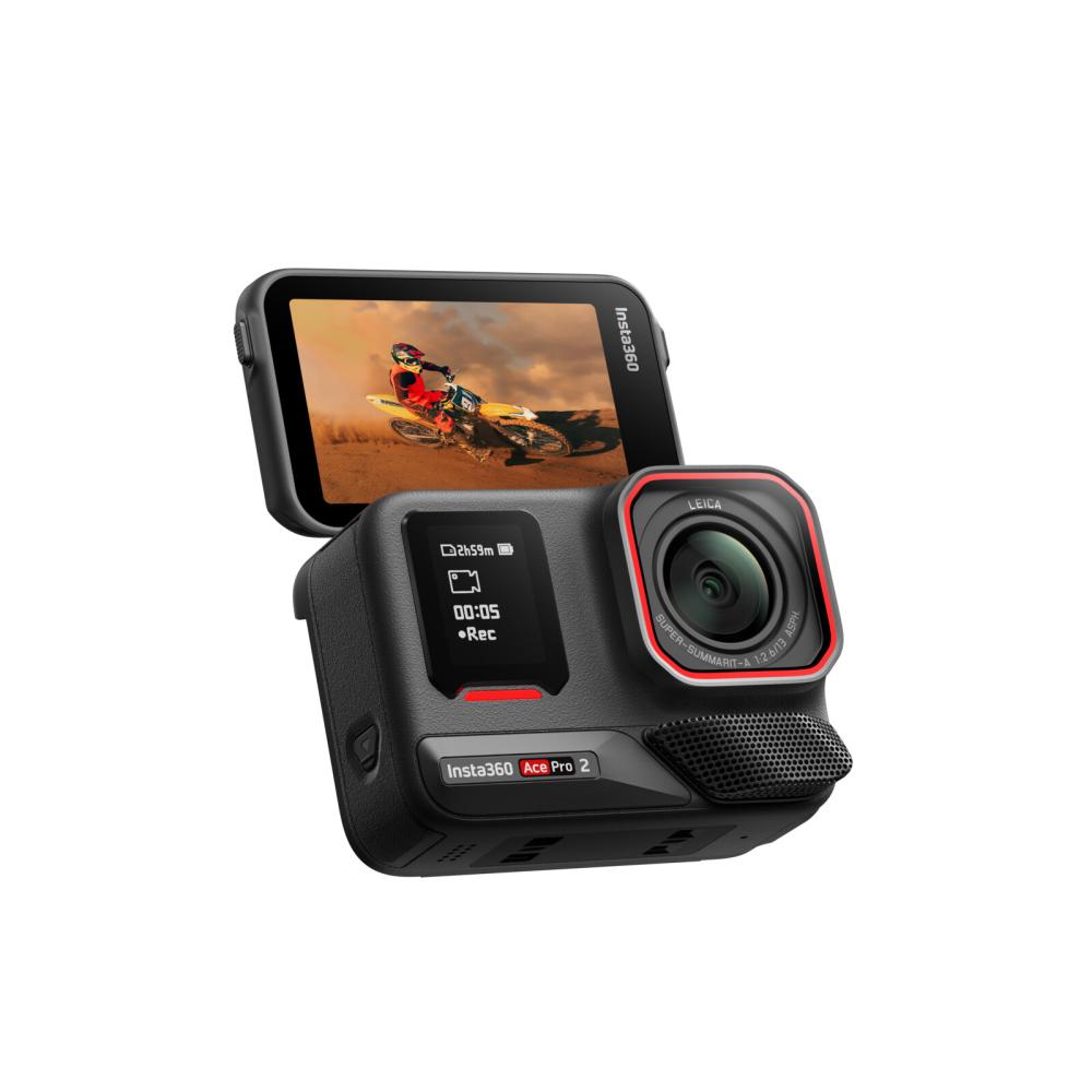 Insta 360 Ace2 Pro Xplore Dual Bundle Grey,Set incl. Griff, 2 Akkus