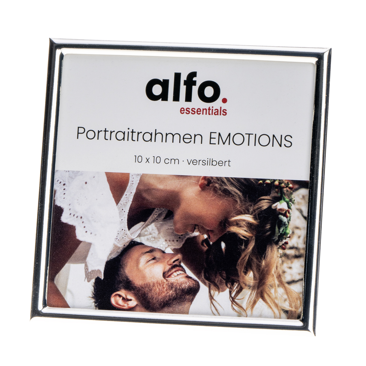 alfo. Emotions 10x10 cm silber-glanz Porträtrahmen