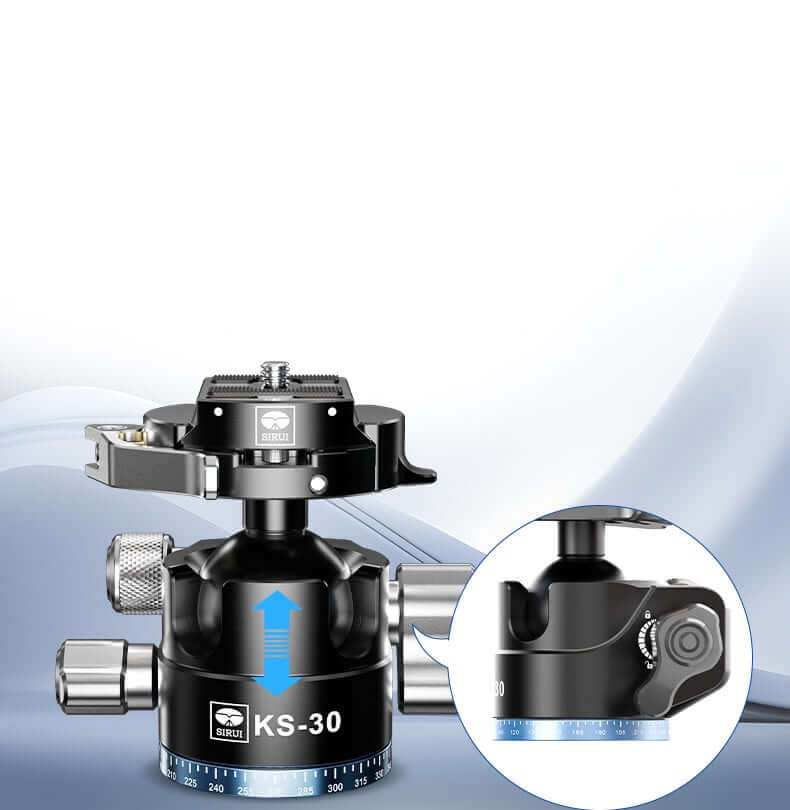 Sirui Kugelkopf KS-30 Friktionsverstellfunktion