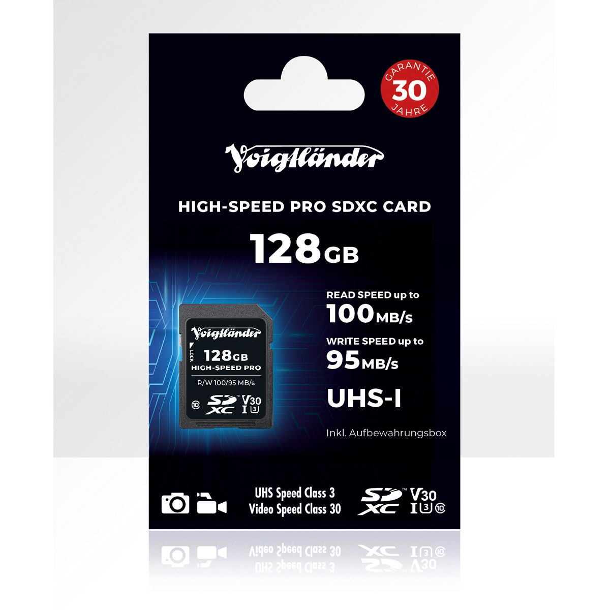 Voigtländer Prof. High-Speed SDXC 128GB UHS-I, Cl1