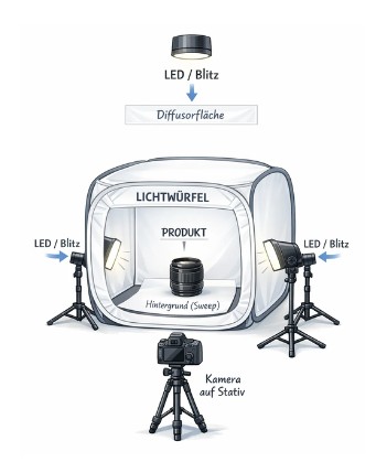 CAR mobiles Studio 60x60x60 + 2 LED Lampen