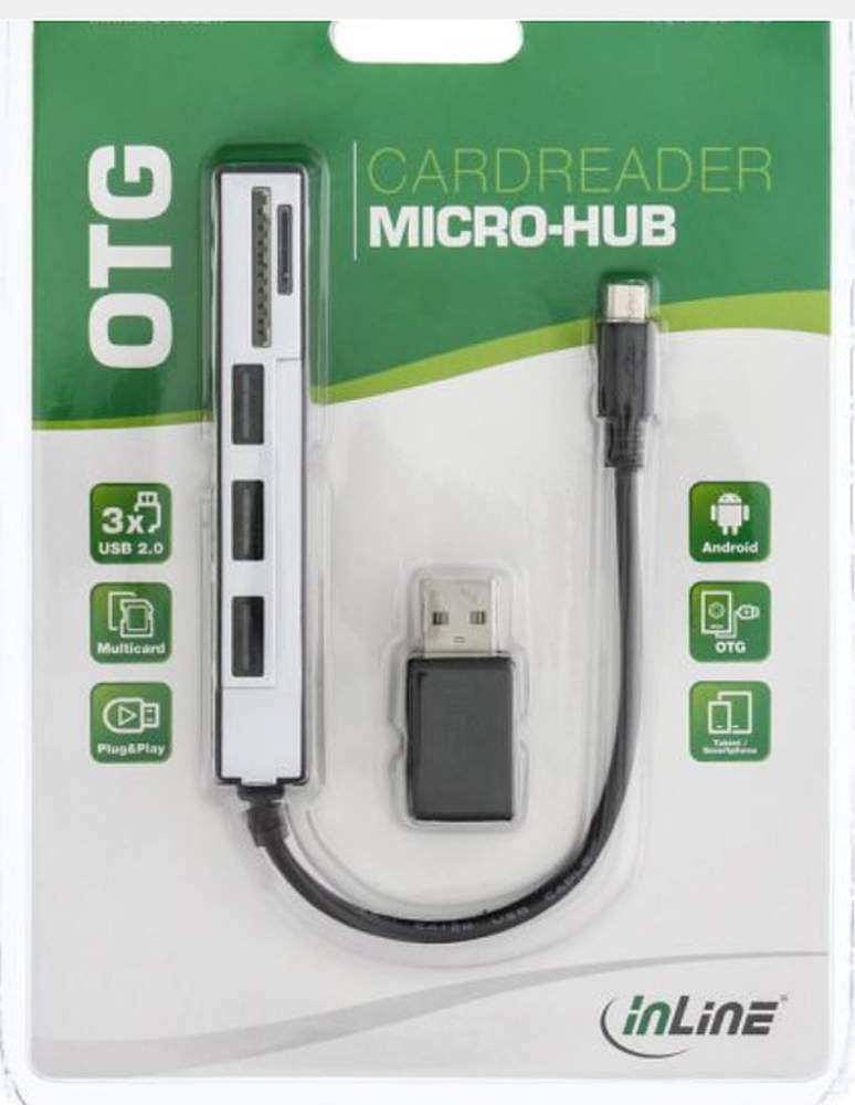 Lesegerät Inline OTG + USB 14822